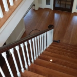 Ann Arbor hardwood floor, custom carpentry works, Michigan, staircase