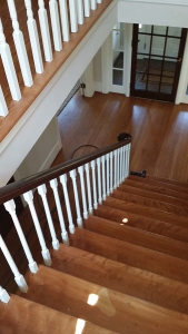 Ann Arbor hardwood floor, custom carpentry works, Michigan, staircase
