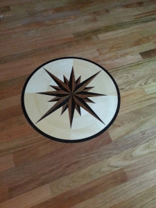 Michigan hardwood floor decorations Ann Arbor wooden star 1