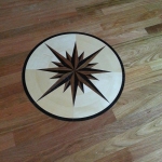 Michigan hardwood floor decorations Ann Arbor wooden star 2