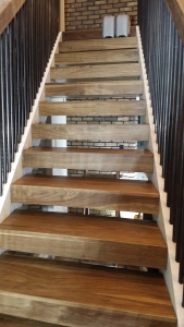 Michigan hardwood floor, wooden steps, Ann Arbor