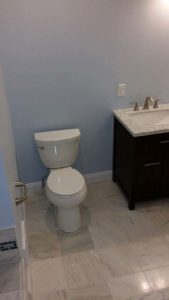 Ann Arbor Michigan Grey Marble Bathroom and Bathtub Tiles