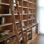 Ann Arbor Hardwood Floor Custom Carpentry Works Michigan Wall Library Wooden Ladder