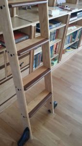Ann Arbor Hardwood Floor Custom Carpentry Works Michigan Wall Library Wooden Ladder