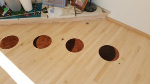 Ann Arbor Hardwood Floors Moons and Stars Inlay