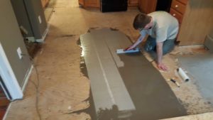 Ann Arbor Hardwood Floors Leveling with Mesh