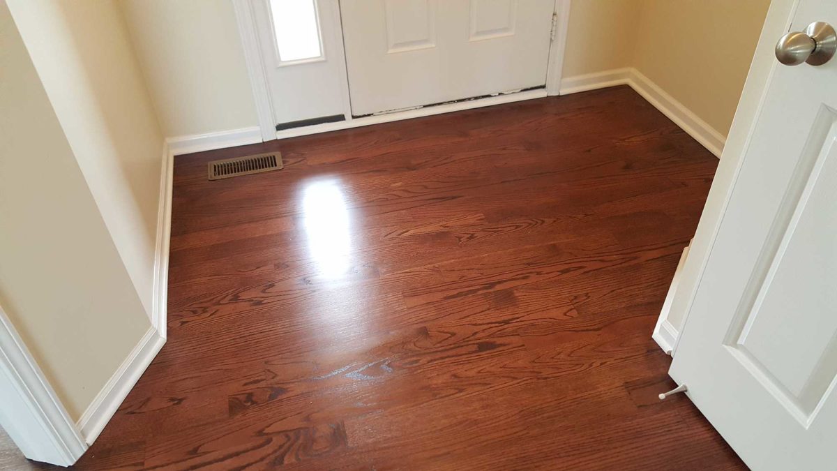 Ann Arbor Hardwood Floors Sedona Red Stain on Red Oak Hardwood Floor