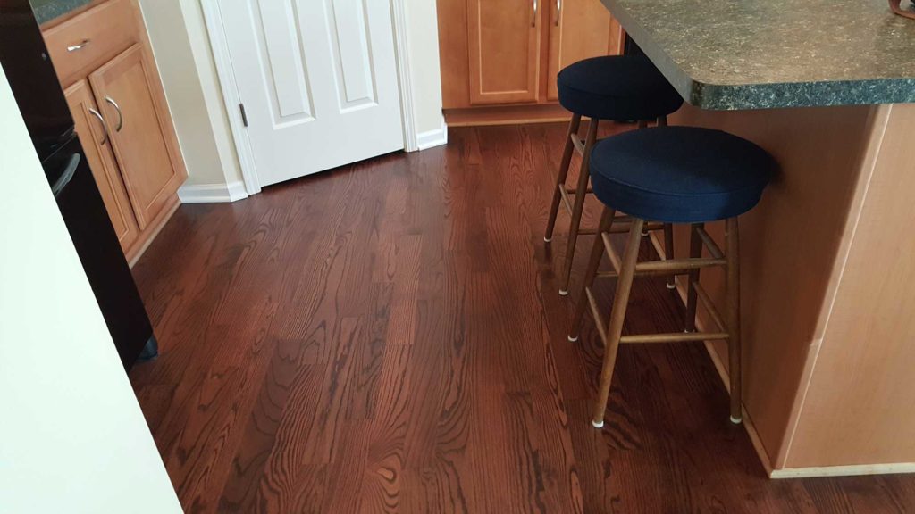 Ann Arbor Hardwood Floors Sedona Red Stain on Red Oak Hardwood Floor