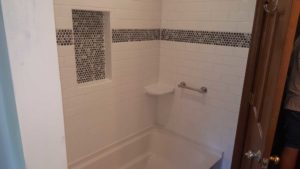 Michigan Bath Tiling Shelf and Accent