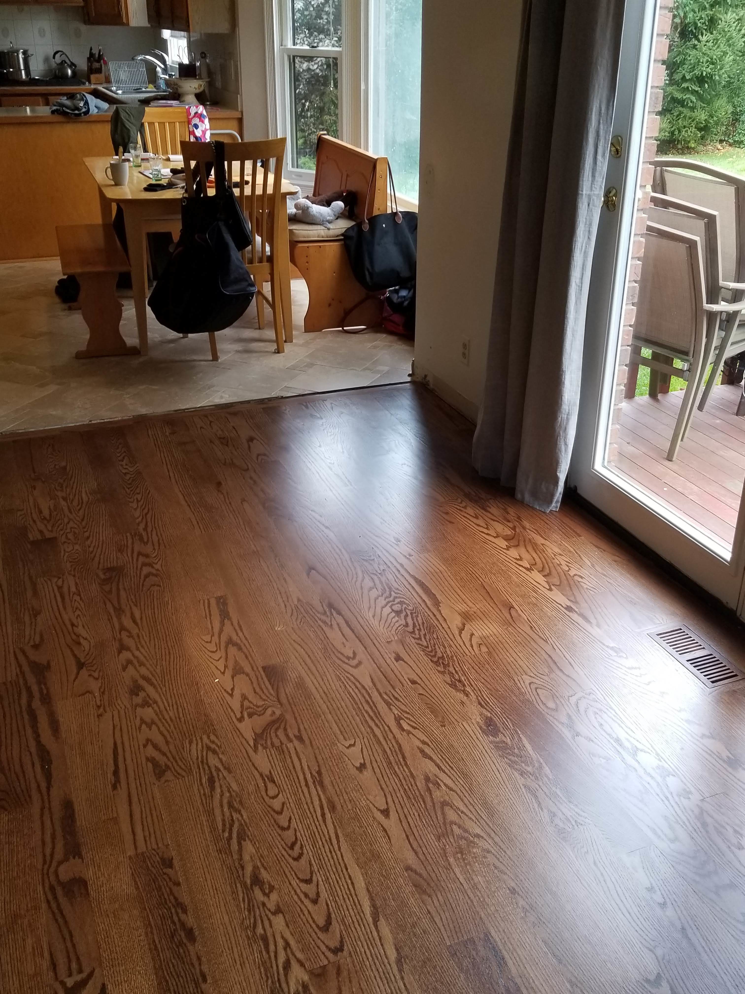 Early American Red Oak Floor Hardwood Floor Installation Ann
