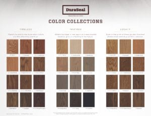 DuraSeal stain colors
